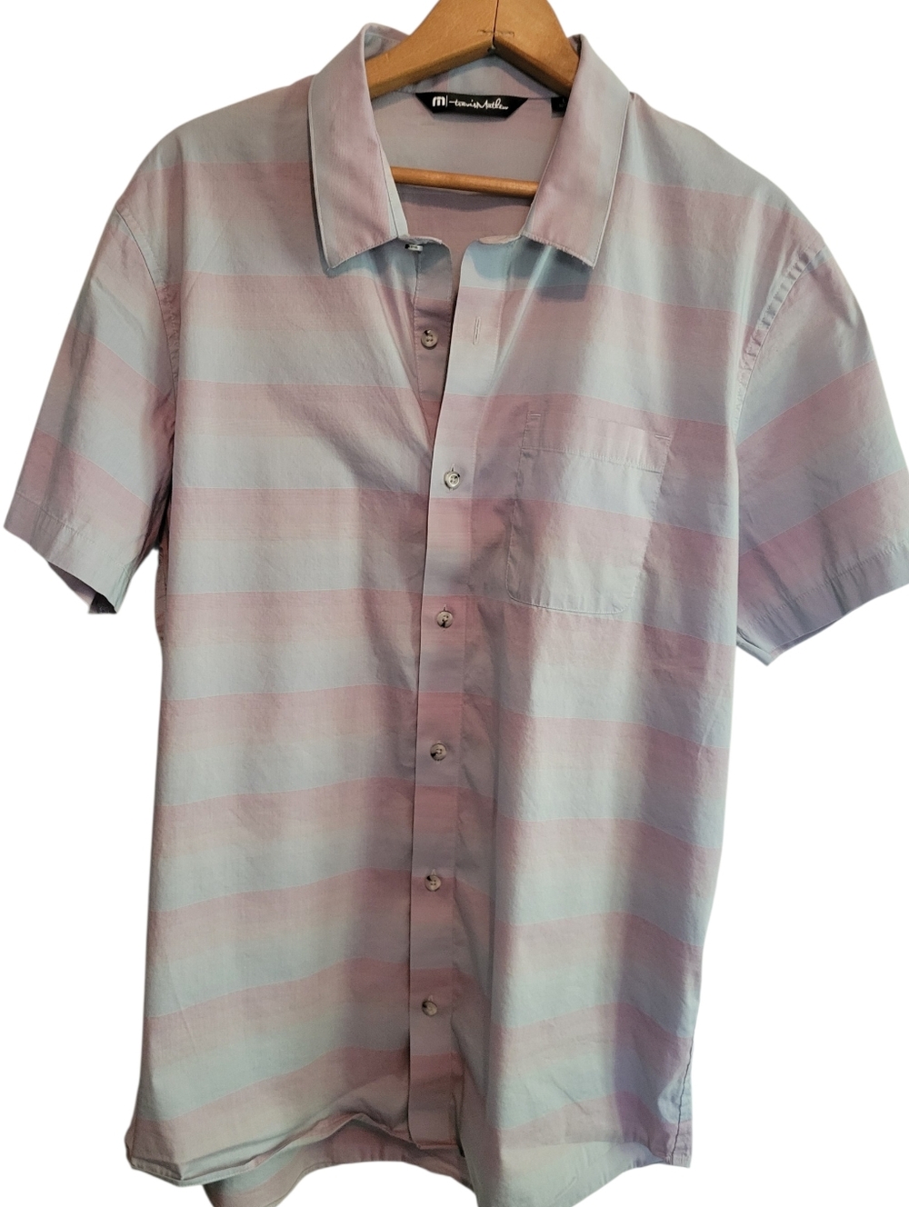 NWOT Travis Matthews Increments Short Sleeve Button Down in Micro Chip Size L